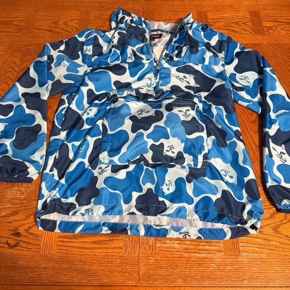 RIPNDIP Nerm Cat Blue Camo Packable Windbreaker Jacket Sz S Rare Skate Unisex - Picture 4 of 16